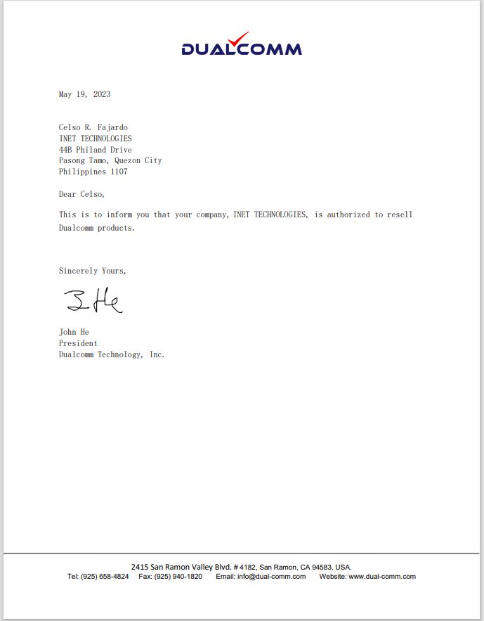 dualcomm distro 23 Dualcomm Tech. Inc, USA